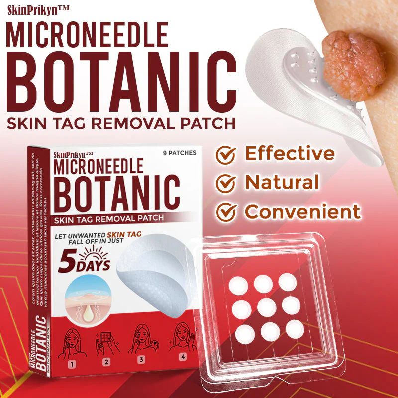 🌈SkinPrikyn™ MicroNeedle Botanic náplast na odstranění kožních výrůstků 🇺🇸 Vyrobeno v USA
