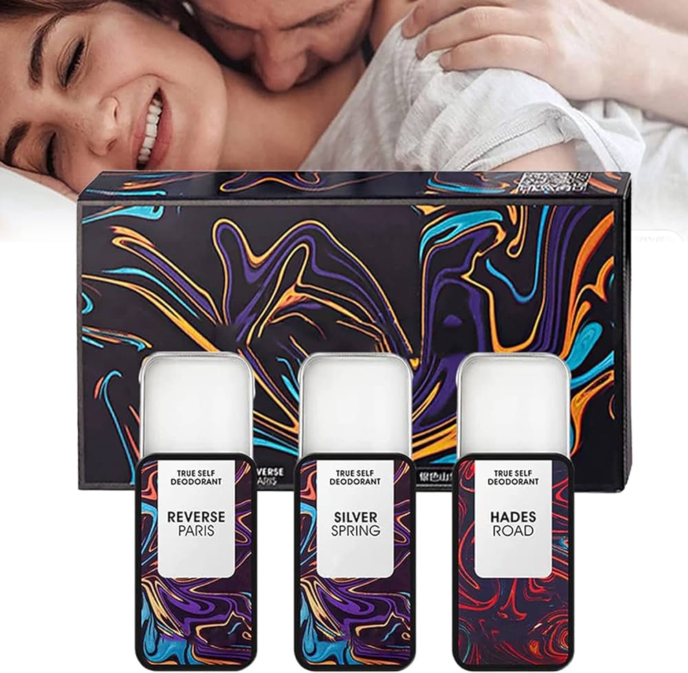 Hommelure Feromone Solid Perfume Set 3Pcs, přenosný parfém s dlouhou výdrží Unisex