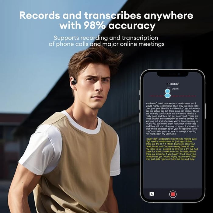 🏆POSLEDNÍ VÝPRODEJ 60% SLEVA⏰Bezdrátová Bluetooth sluchátka s překladačem AI Translation T26 Pro