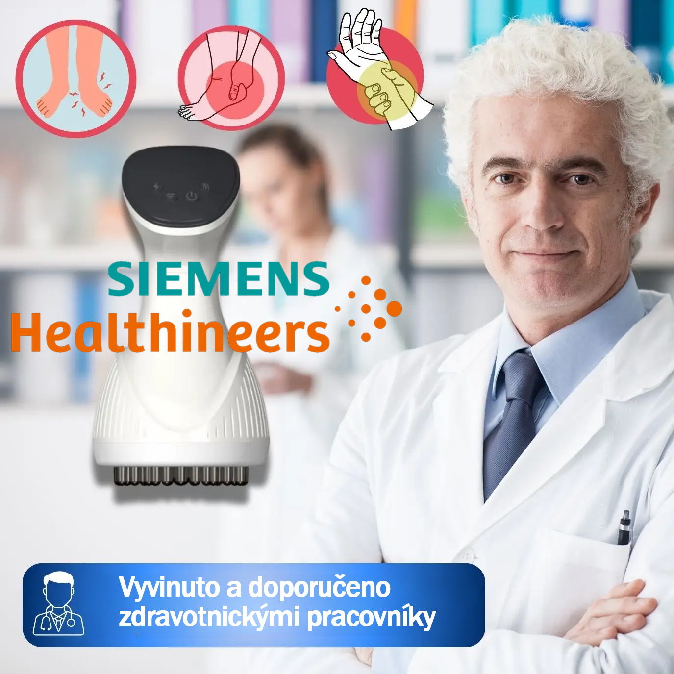 Siemens Healthineers🩺OrthoMasseur terapie 4 v 1🧪Úleva od bolesti🥼domácí léčba