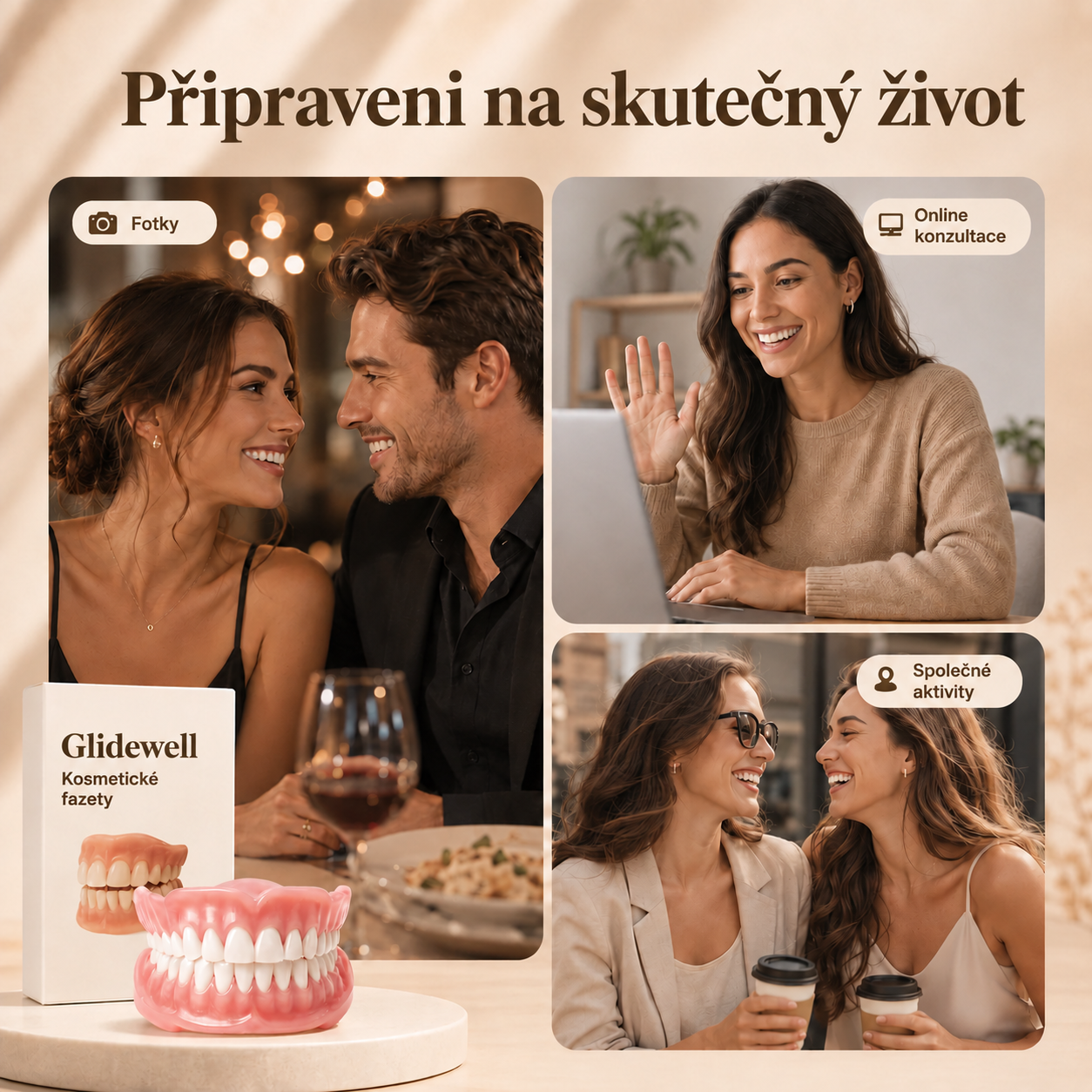 PRÉMIOVÉ CELKOVÉ KRYTÍ ZUBNÍ PROTÉZY