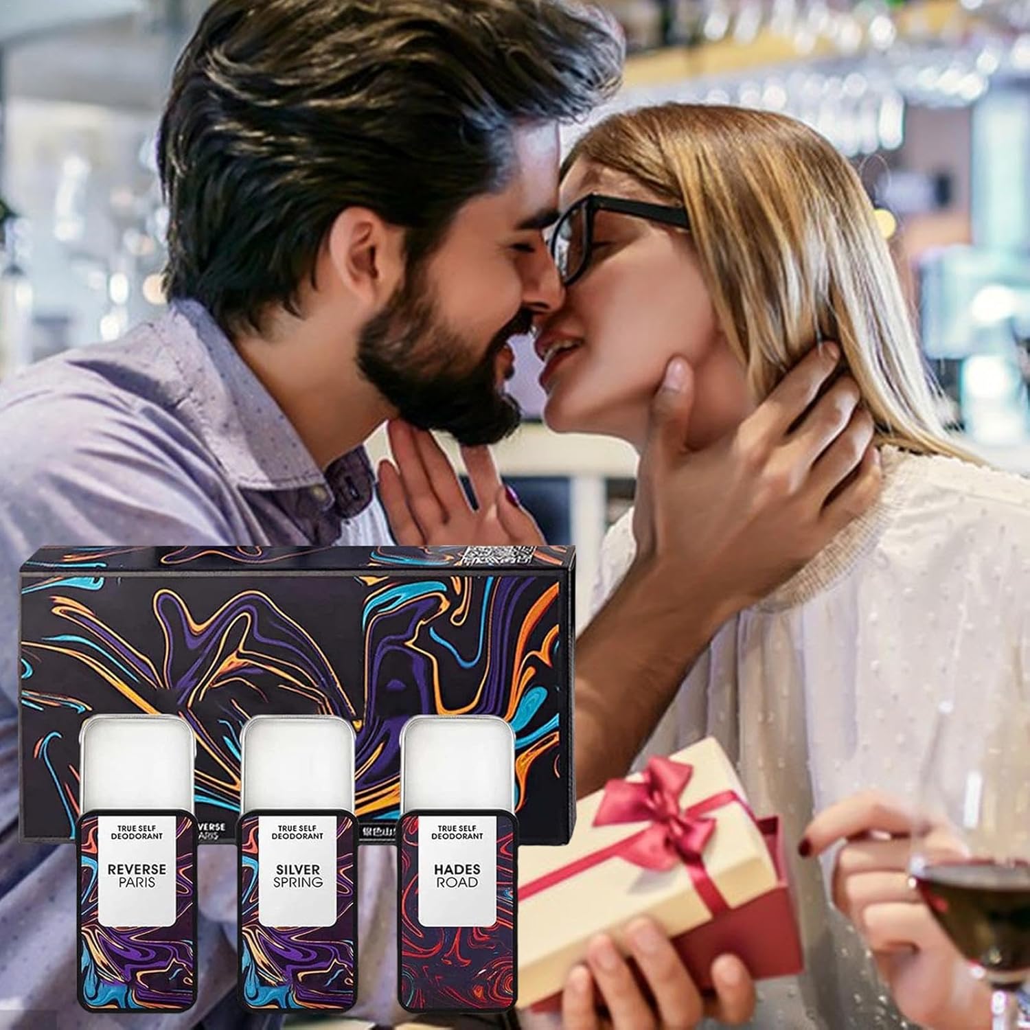 Hommelure Feromone Solid Perfume Set 3Pcs, přenosný parfém s dlouhou výdrží Unisex