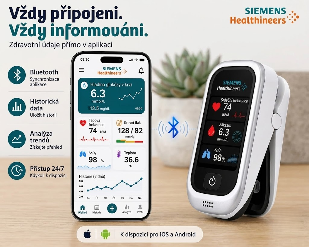 🩸 Siemens™ 11v1 bezbolestný glukometr bez píchání • Bez testovacích proužků • Výsledky za pouhých 5 sekund