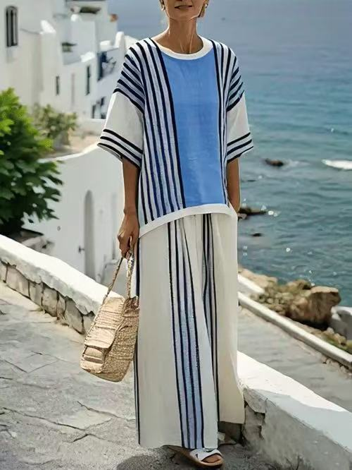 Summer loose casual versatile V-neck ruffle sleeve shirt