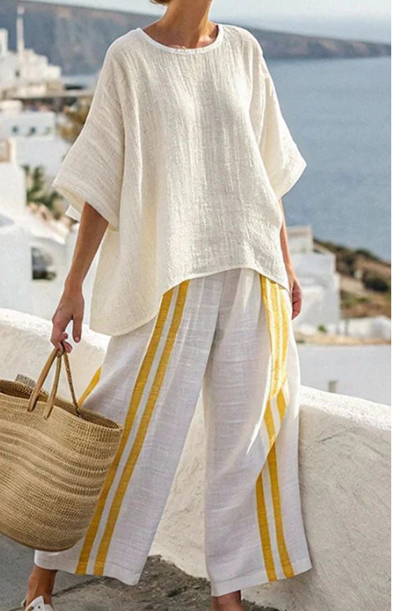 Summer loose casual versatile V-neck ruffle sleeve shirt
