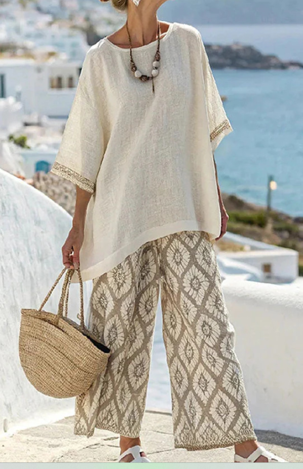 Summer loose casual versatile V-neck ruffle sleeve shirt