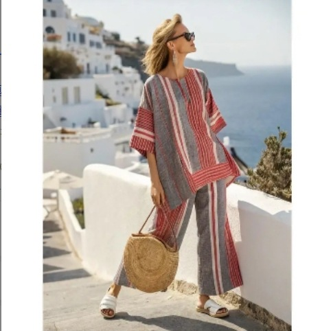 Summer loose casual versatile V-neck ruffle sleeve shirt