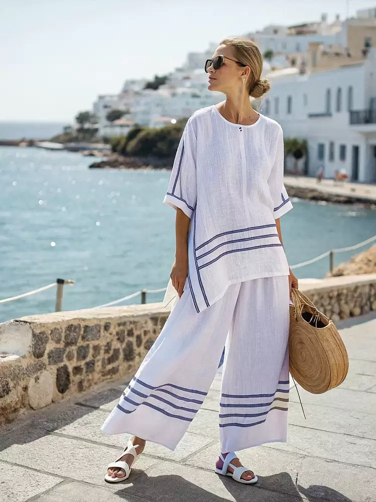 Summer loose casual versatile V-neck ruffle sleeve shirt