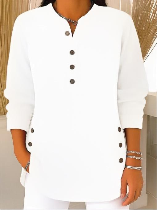 CLEARANCE SALE🔥 Women's Casual Solid Crew Neck Loose Knit Pullover