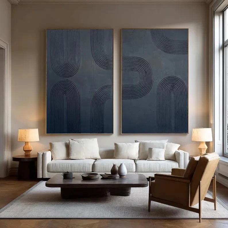 Dark Essence | Black Textured Painting