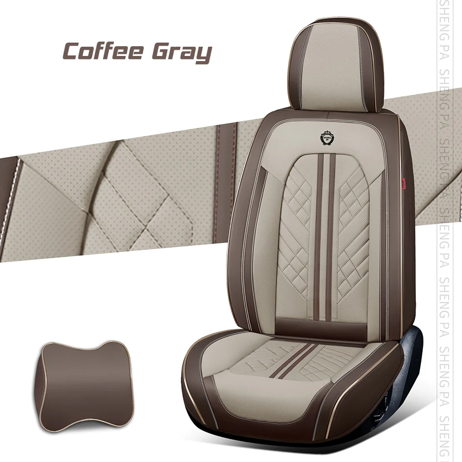"American Zeta 2023 American Zeta 2023 Set complet de huse universale respirabile impermeabile din piele pentru mașini, SUV-uri, camioane