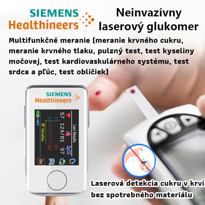 🌈 Nová éra zdravia – Siemens prenosný glukomer: žiadne ihly, žiadna bolesť, len sloboda a istota kdekoľvek.