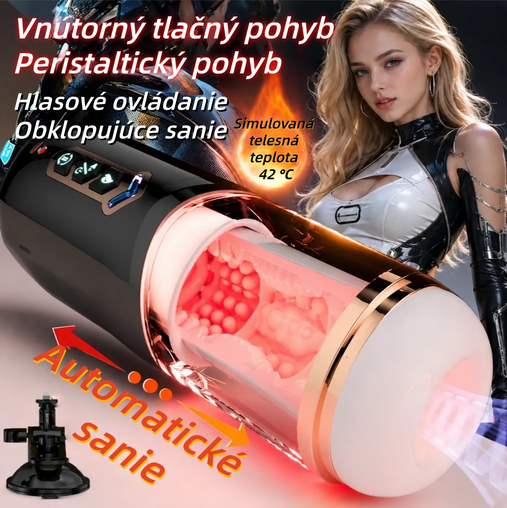 Automatický zasúvací mužský masturbátor, hračka pre dospelých, sexuálna hračka