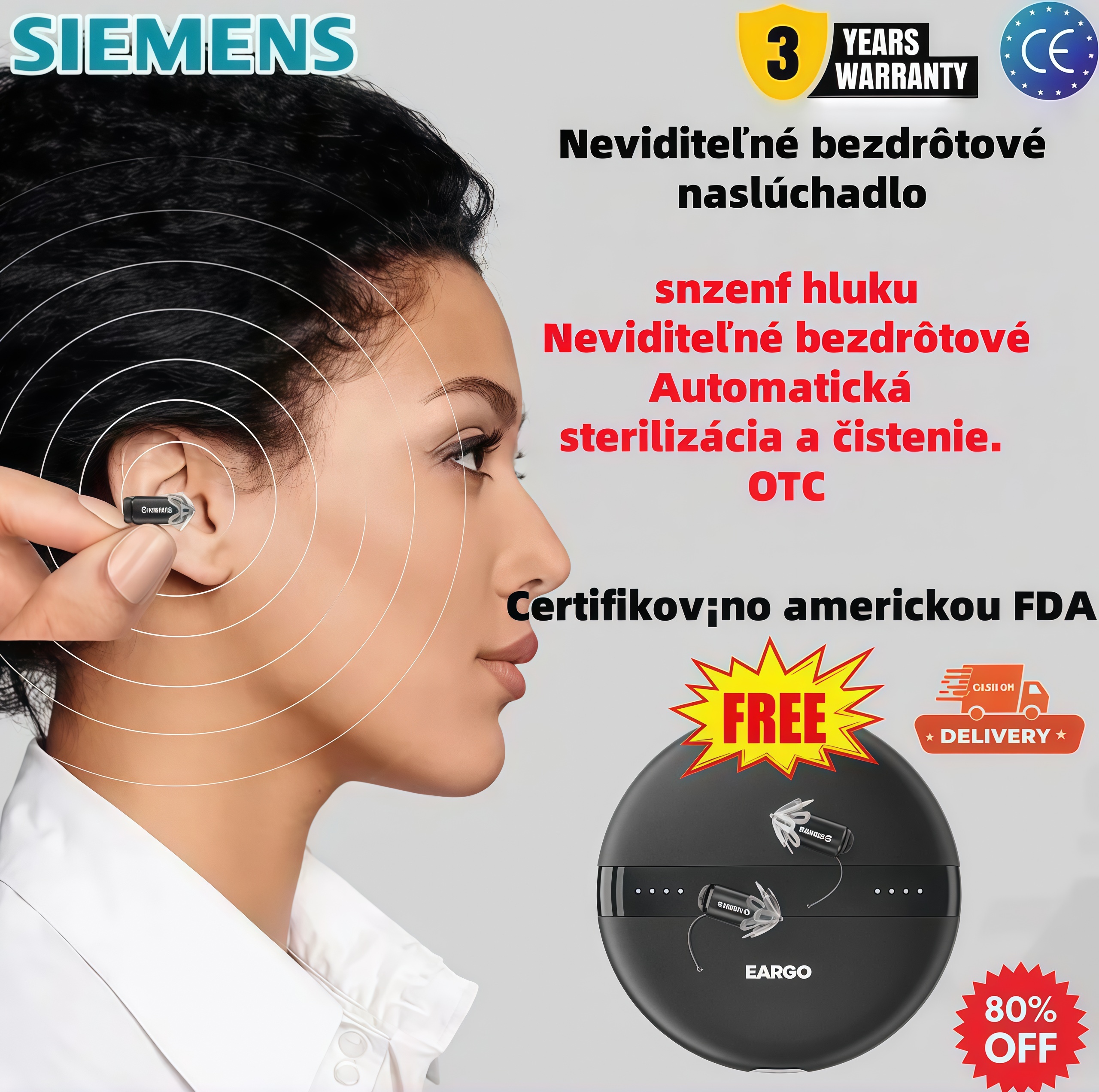 Siemens Eargo 7: Prvý krok k jasnému sluchu. Neviditeľné, dobíjacie a schválené FDA!