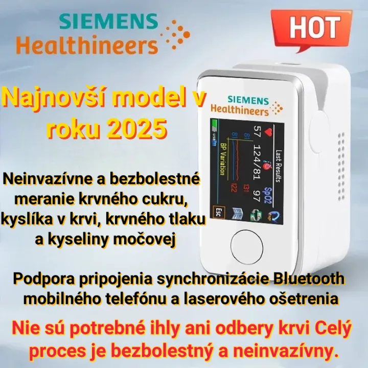 🌈 Nová éra zdravia – Siemens prenosný glukomer: žiadne ihly, žiadna bolesť, len sloboda a istota kdekoľvek.