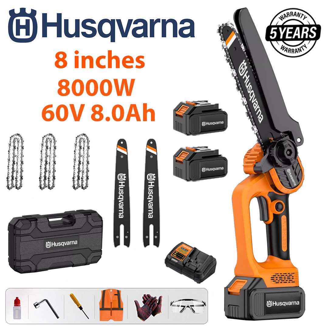 Prenosná motorová bezuhlíková motorová reťazová píla Husqvarna 12 000 W s lítiovou batériou