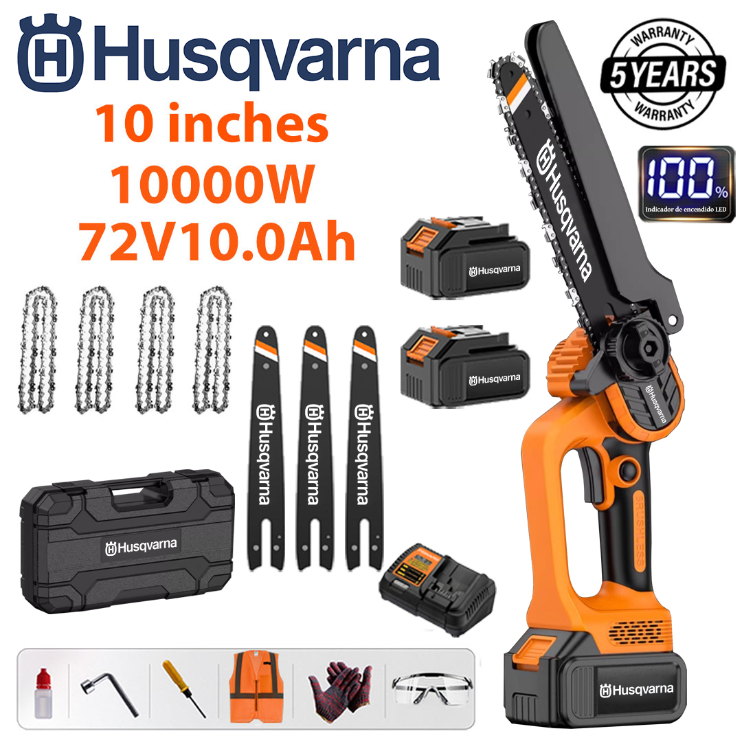 Prenosná motorová bezuhlíková motorová reťazová píla Husqvarna 12 000 W s lítiovou batériou