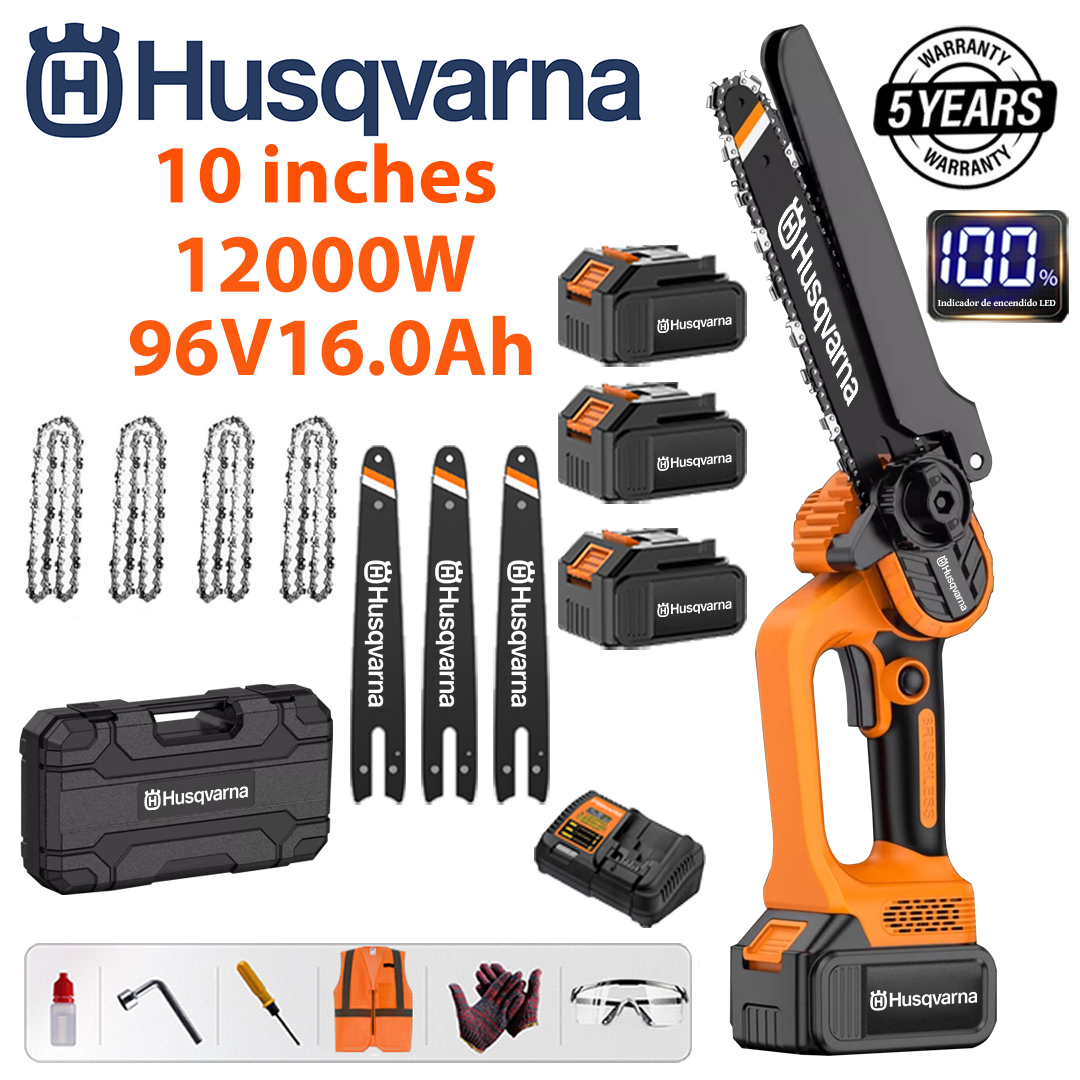 Prenosná motorová bezuhlíková motorová reťazová píla Husqvarna 12 000 W s lítiovou batériou