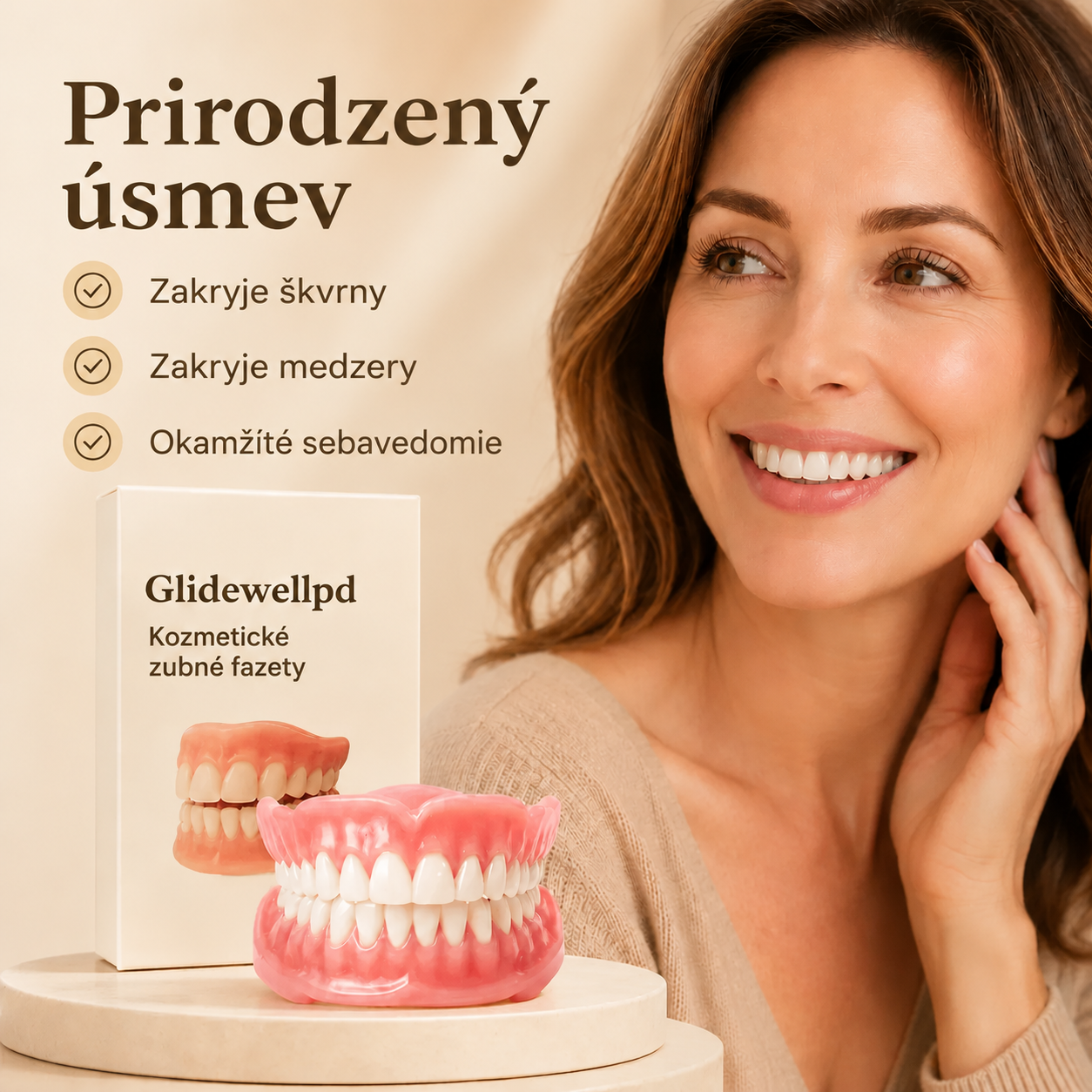 PRÉMIOVÉ KRYTIE PRE ÚPLNÉ ZUBNÉ NÁHRADY