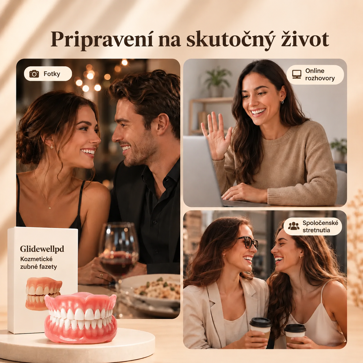 PRÉMIOVÉ KRYTIE PRE ÚPLNÉ ZUBNÉ NÁHRADY