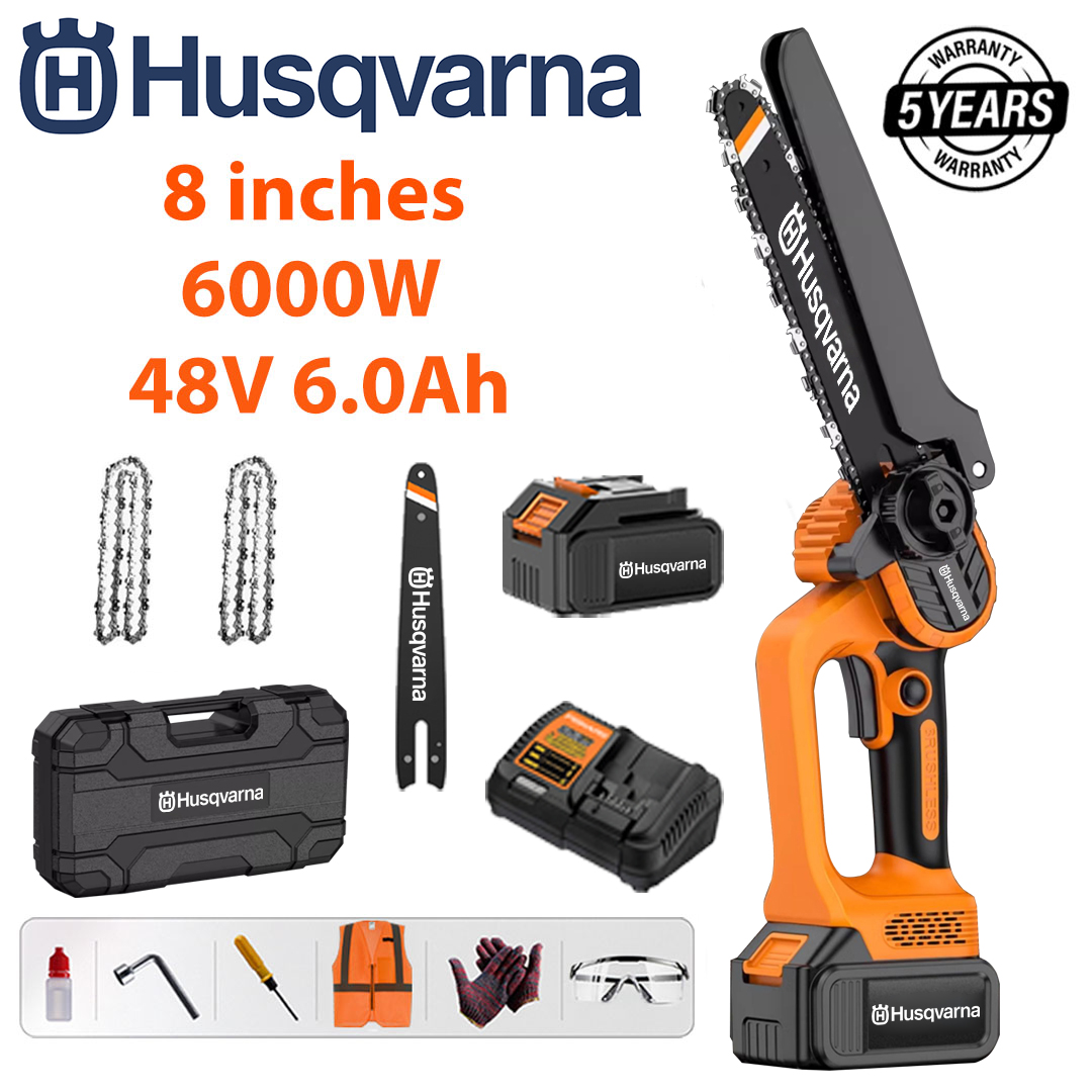 Prenosná motorová bezuhlíková motorová reťazová píla Husqvarna 12 000 W s lítiovou batériou
