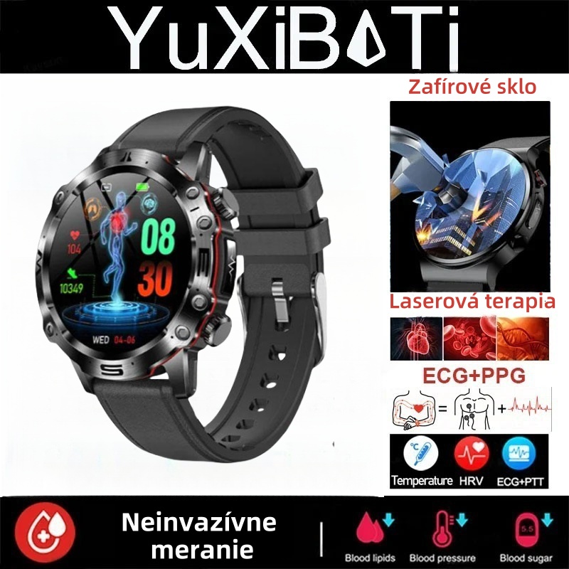 ⏱️INTELIGENTNÉ HODINKY S AI MEDICÍNSKOU DIAGNOSTIKOU - NOVÉ KRVNÉ LIPIDY, KYSELINA, HLADINA GLUKÓZY V KRVI 2025 - EKG+PPG FITNESS TRACKER