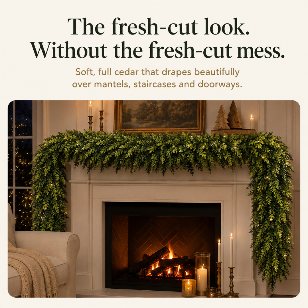 🏆2026 HOT SALE💥Christmas Cedar Garland