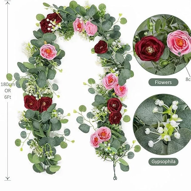 🔥HOT SALE 60% OFF🔥Artificial Rose Garland Flower Vine