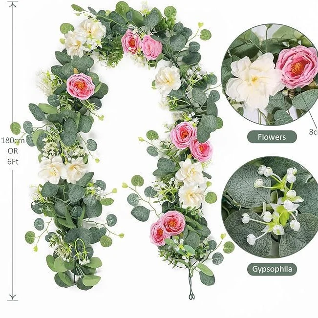 🔥HOT SALE 60% OFF🔥Artificial Rose Garland Flower Vine