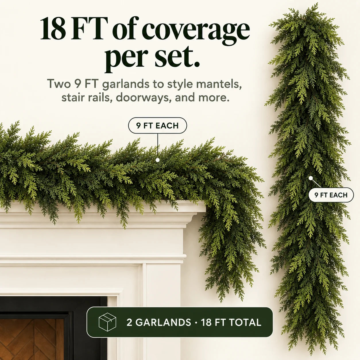 🏆2026 HOT SALE💥Christmas Cedar Garland