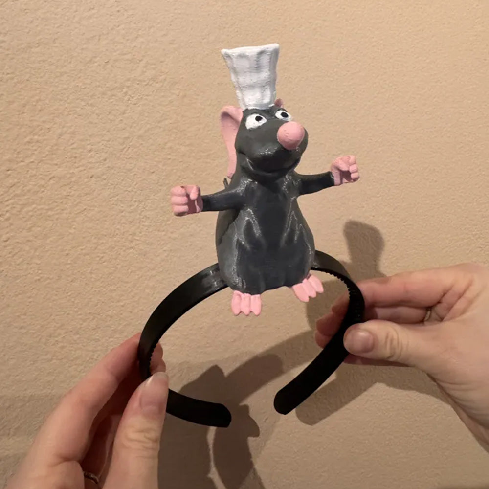 🔥Limited time 70% OFF -👨‍🍳🐀Little Chef Rat Headband – Funny Hair Accessory