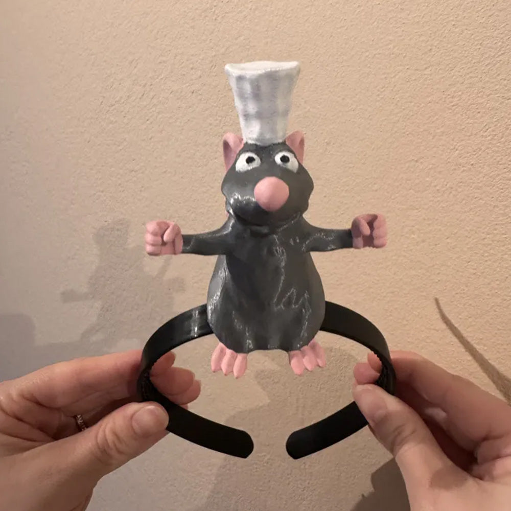 🔥Limited time 70% OFF -👨🍳🐀Little Chef Rat Headband – Funny Hair Accessory