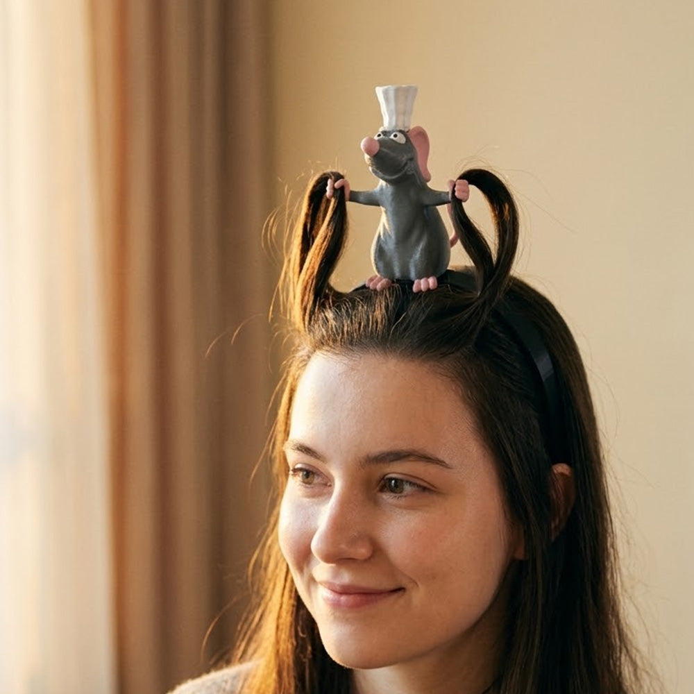 🔥Limited time 70% OFF -👨🍳🐀Little Chef Rat Headband – Funny Hair Accessory