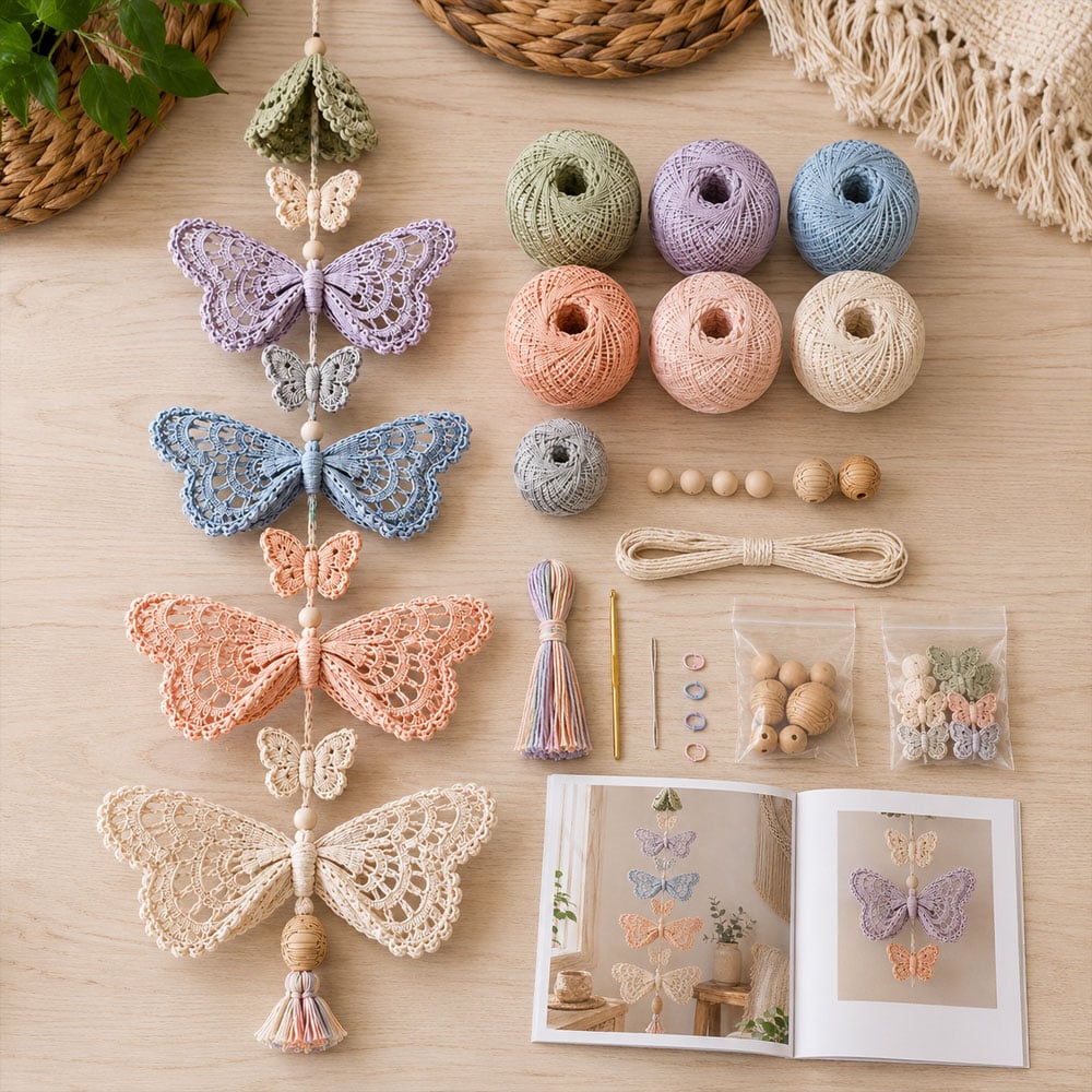 🔥Last 100 pcs🔥2026 Hot Sale - Garden Cascade DIY Crochet Kit