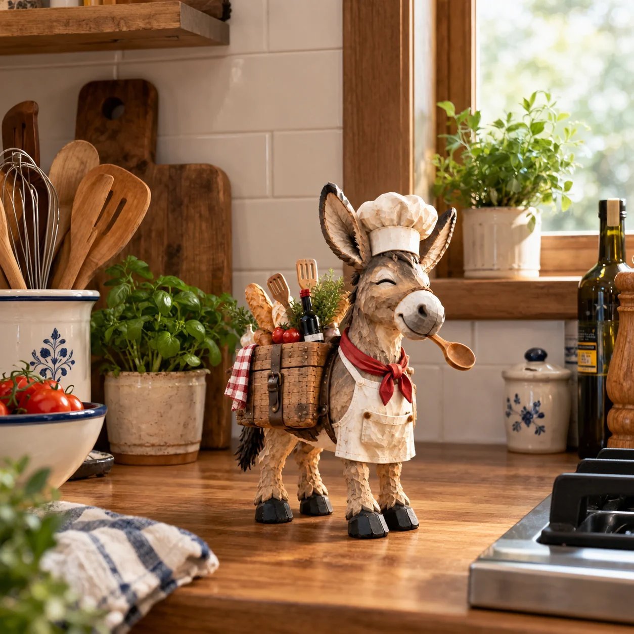 Farmhouse chef donkey display placement inspiration