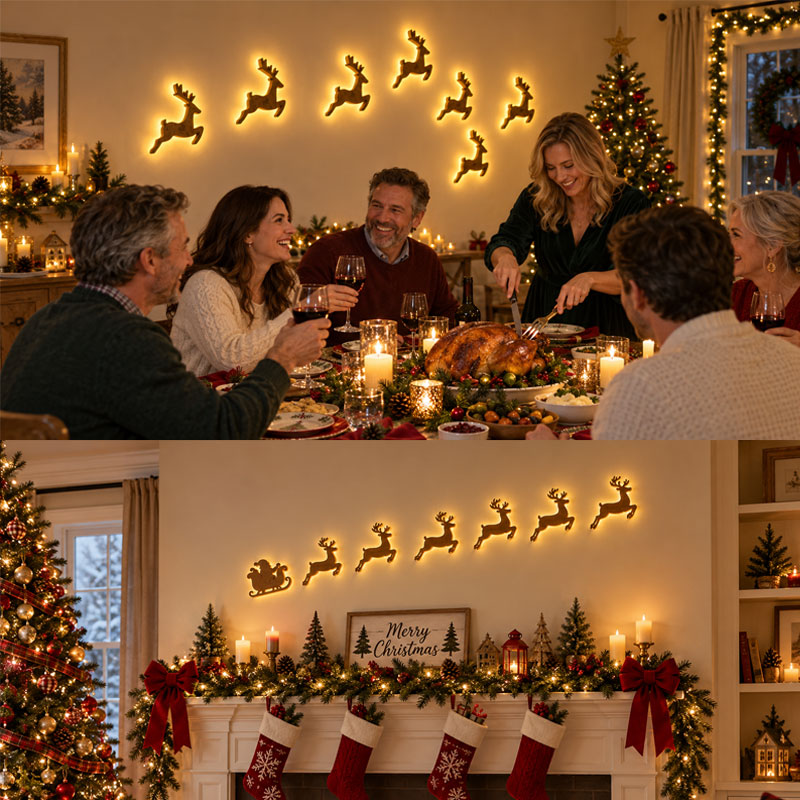 🔥🎅 SPECIAL OFFER🦌✨ LED Christmas Wall Decor—Festive Wall Lights That Emit a Warm Glow