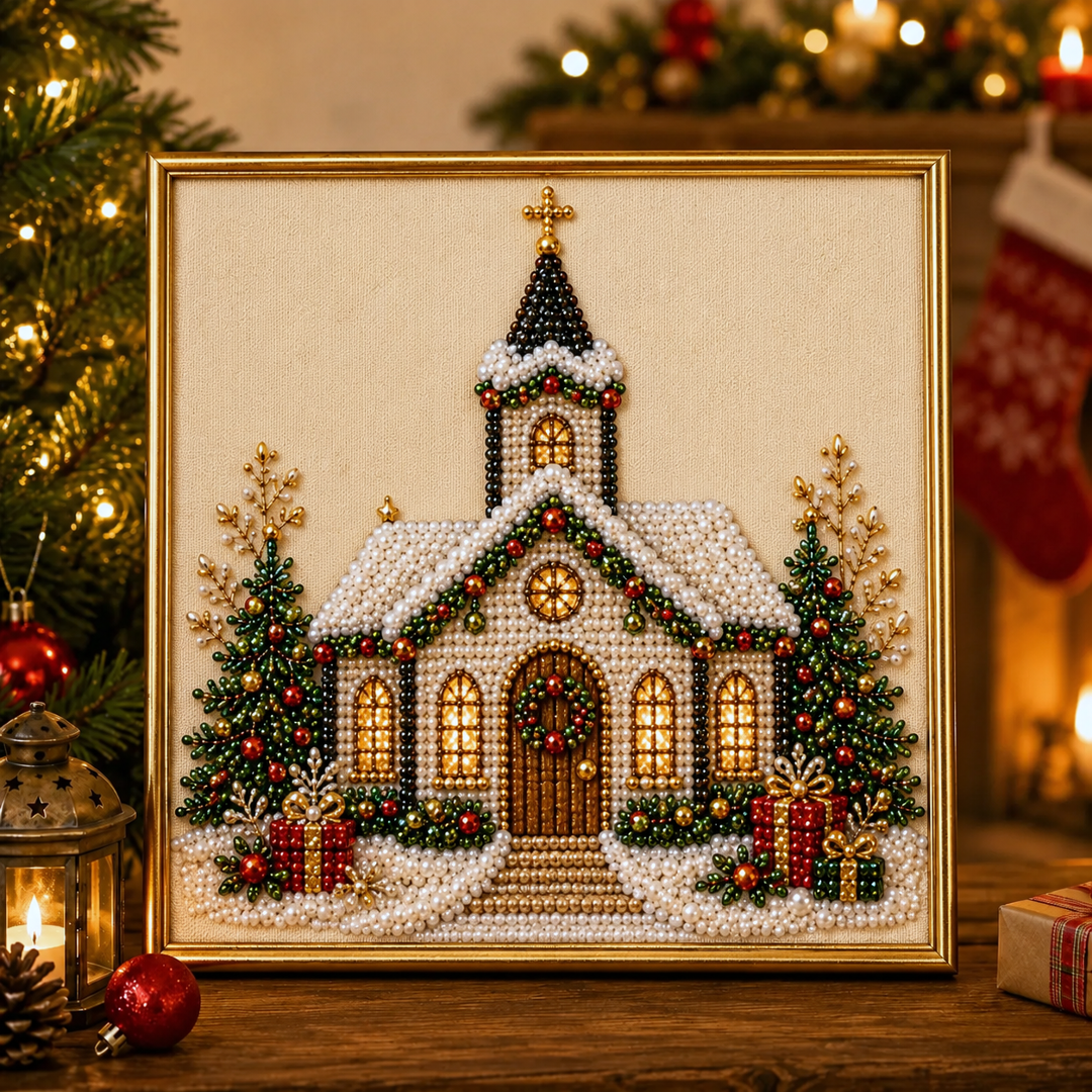 🧘Relaxing & Beginner-Friendly-💎DIY Christmas Pearl Diamond Painting Art Kit(❤Same as the Vedio)