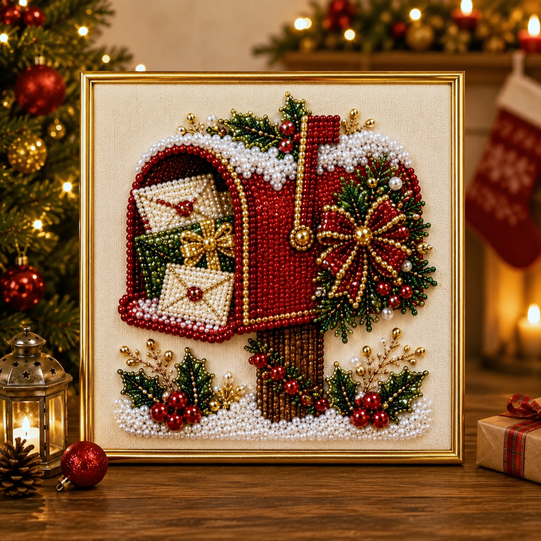 🧘Relaxing & Beginner-Friendly-💎DIY Christmas Pearl Diamond Painting Art Kit(❤Same as the Vedio)