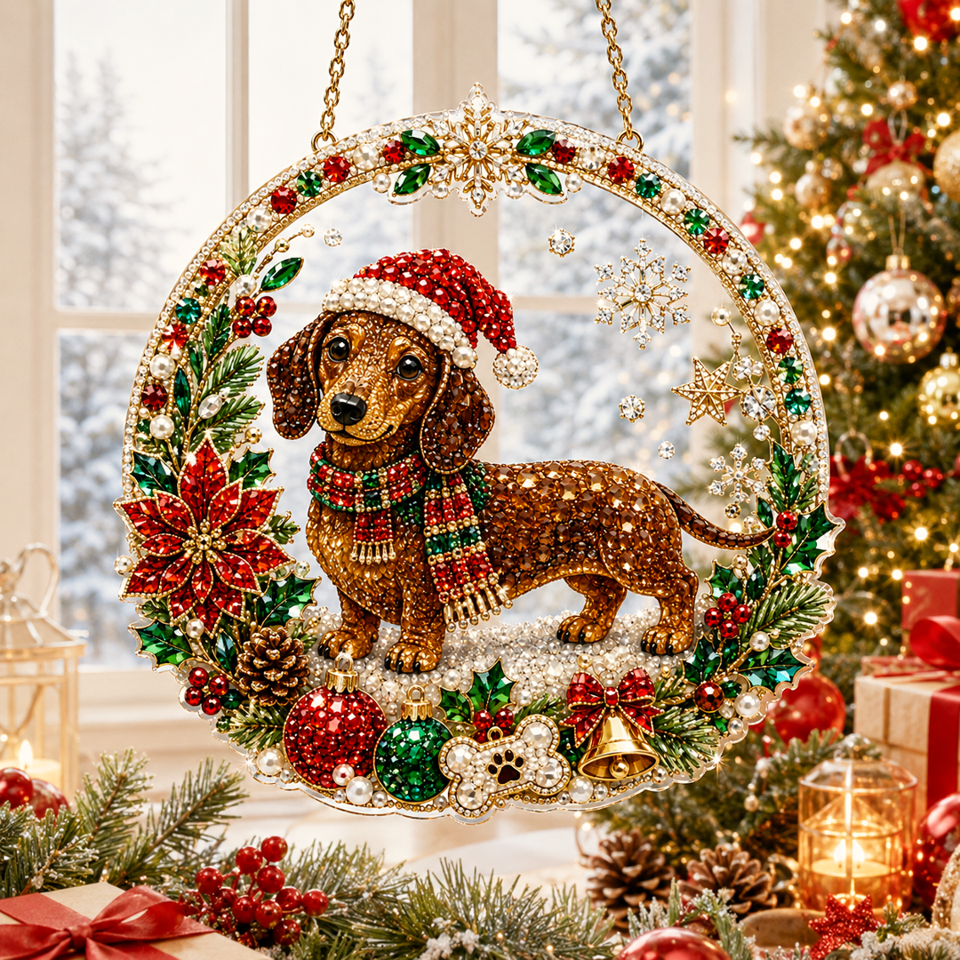 🧘Relaxing & Beginner-Friendly -💎Christmas Diamond Art Hanging Ornament Kit (❤Same as the Vedio)