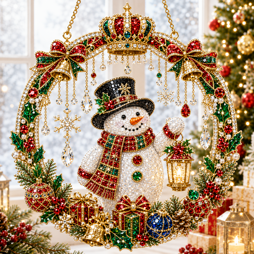 🧘Relaxing & Beginner-Friendly -💎Christmas Diamond Art Hanging Ornament Kit (❤Same as the Vedio)