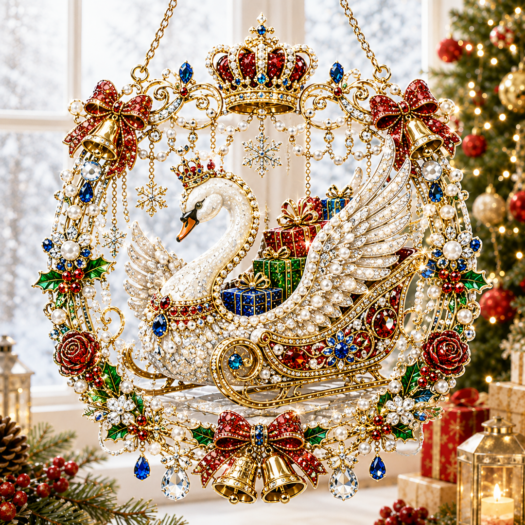 🧘Relaxing & Beginner-Friendly -💎Christmas Diamond Art Hanging Ornament Kit (❤Same as the Vedio)