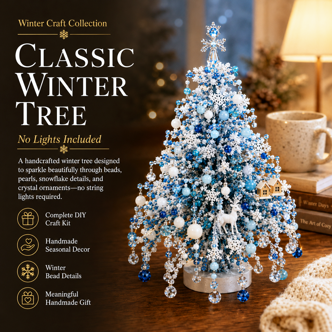 🔥Limited time 70% OFF -🎄✨ DIY Beaded Christmas Tree Kit – 🎅Create Your Own Sparkling Holiday Decoration