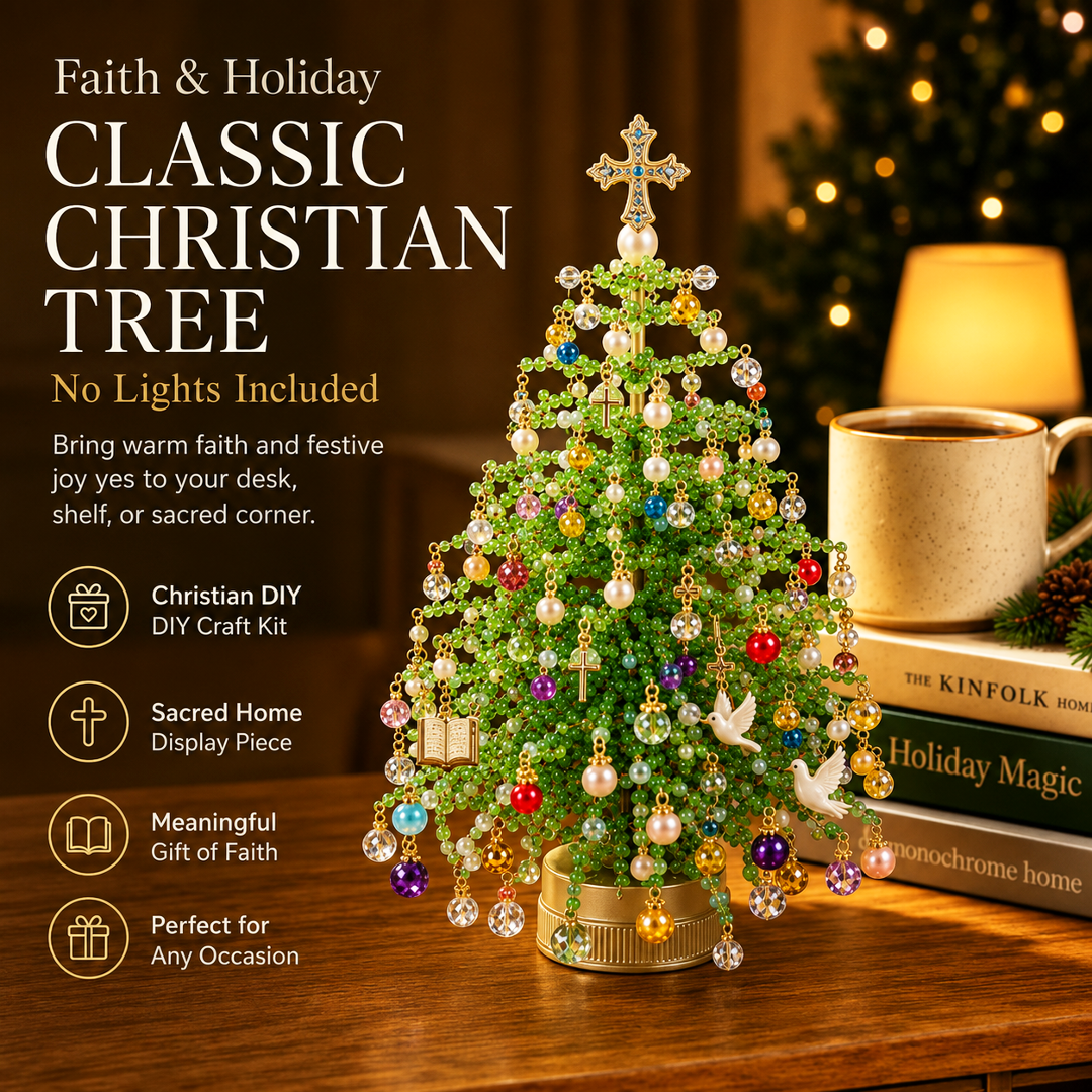 🔥Limited time 70% OFF -🎄✨ DIY Beaded Christmas Tree Kit – 🎅Create Your Own Sparkling Holiday Decoration