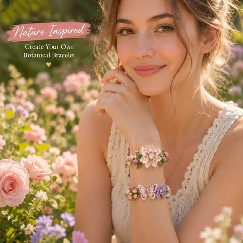 ⏳ Last Day 70% OFF –🌸Nature-Inspired DIY Crochet Bracelet Kit