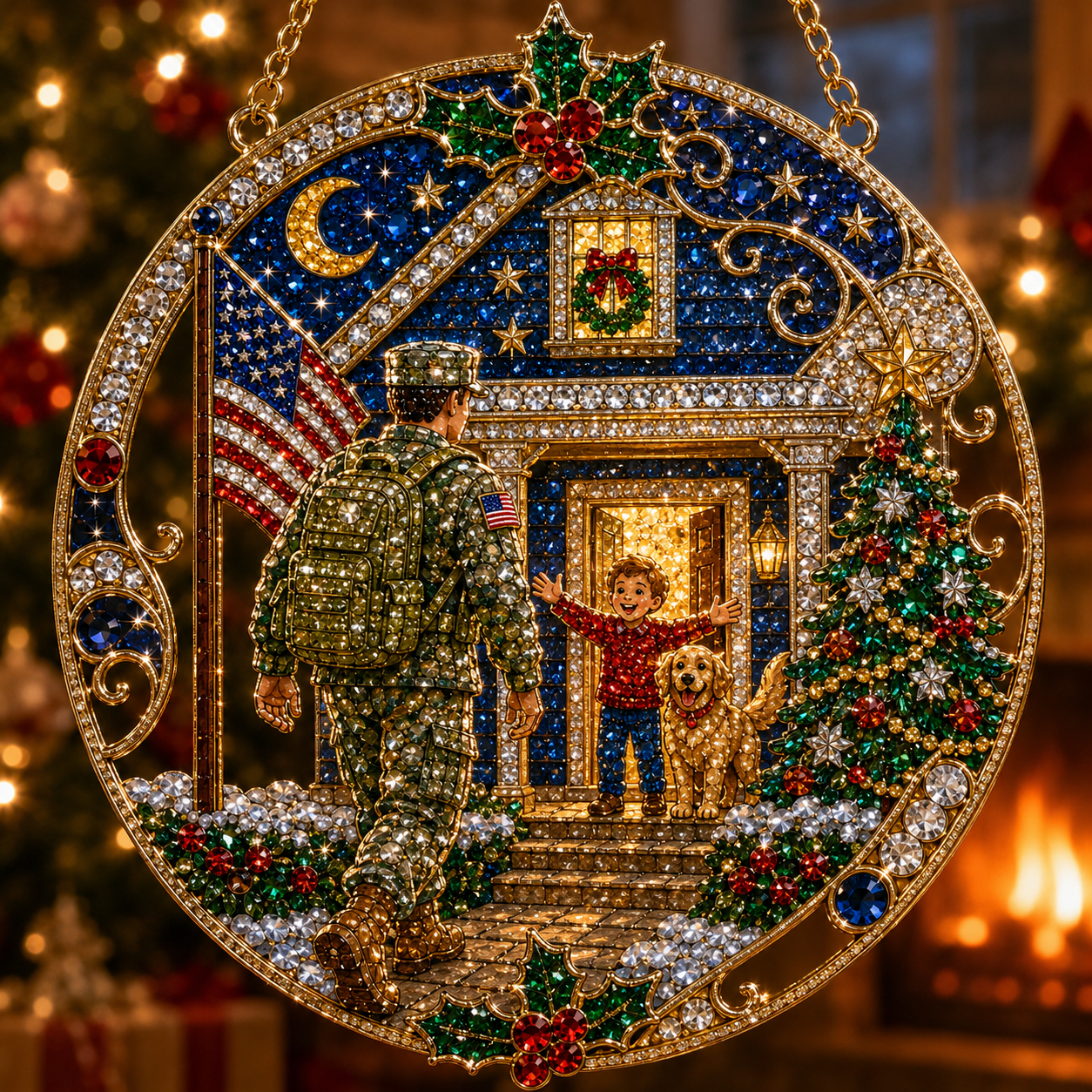 🔥Limited time 70% OFF - 🎅✨Christmas Suncatcher Diamond Art Hanging Ornament Kit – Sparkling DIY Window Ornament