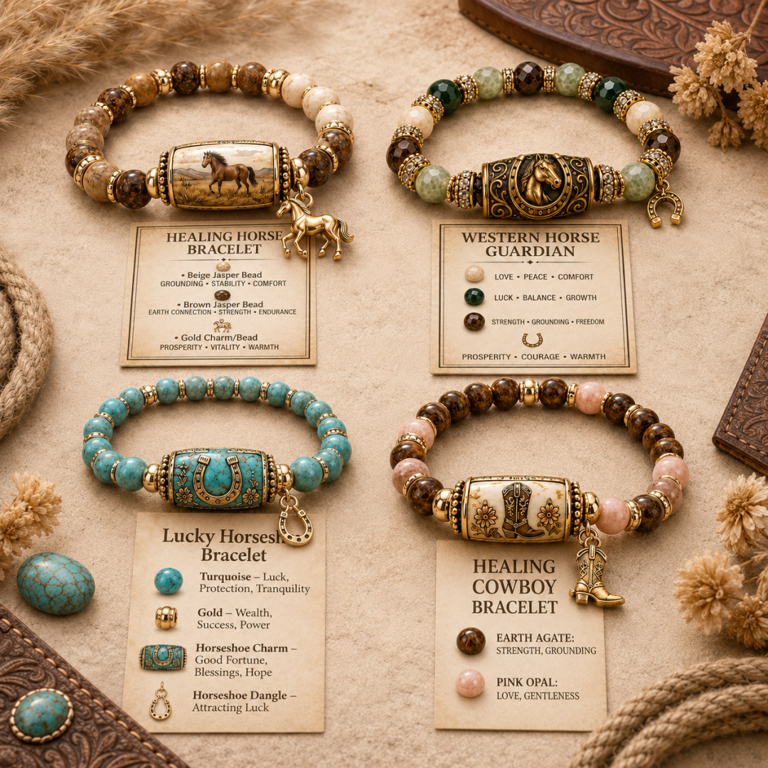 🔥Limited time 70% OFF - 🐎 Western Horse Guardian Crystal Bracelet👍