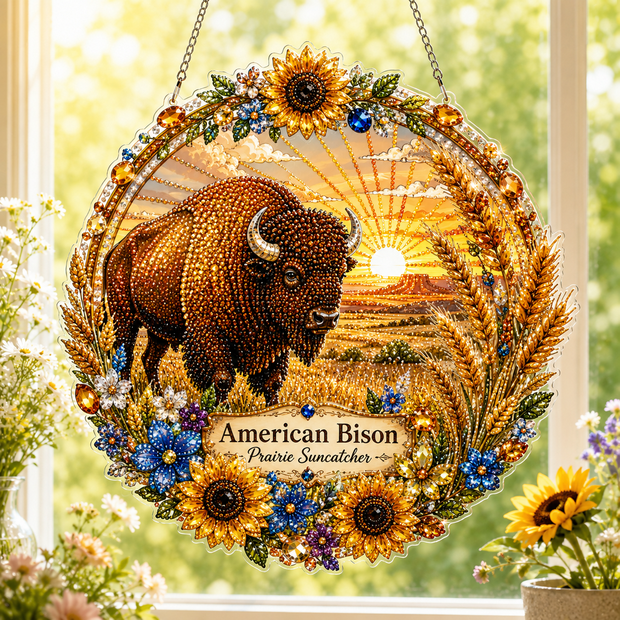 🔥Limited time 70% OFF - 🐦✨Hummingbird Diamond Art Hanging Ornament Kit – Sparkling DIY Window Ornament