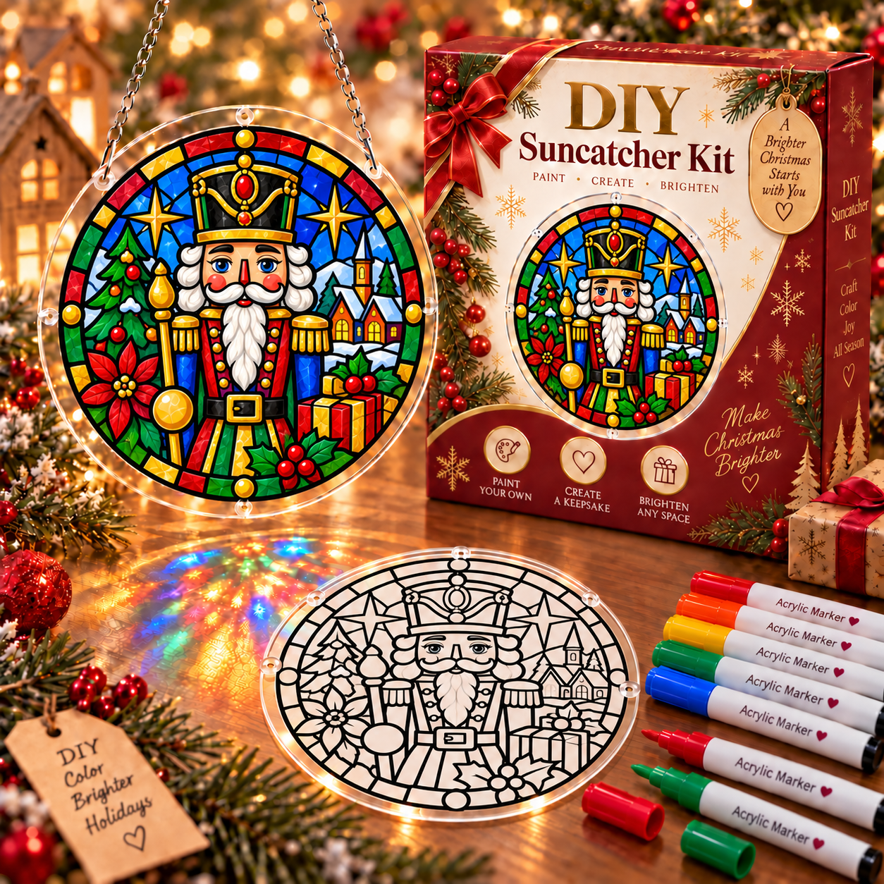 🎁LIMITED‑TIME 70% OFF! ✨DIY Sun Catcher Painting Kit – Make Colorful Art That Comes Alive in the Sun 🎨