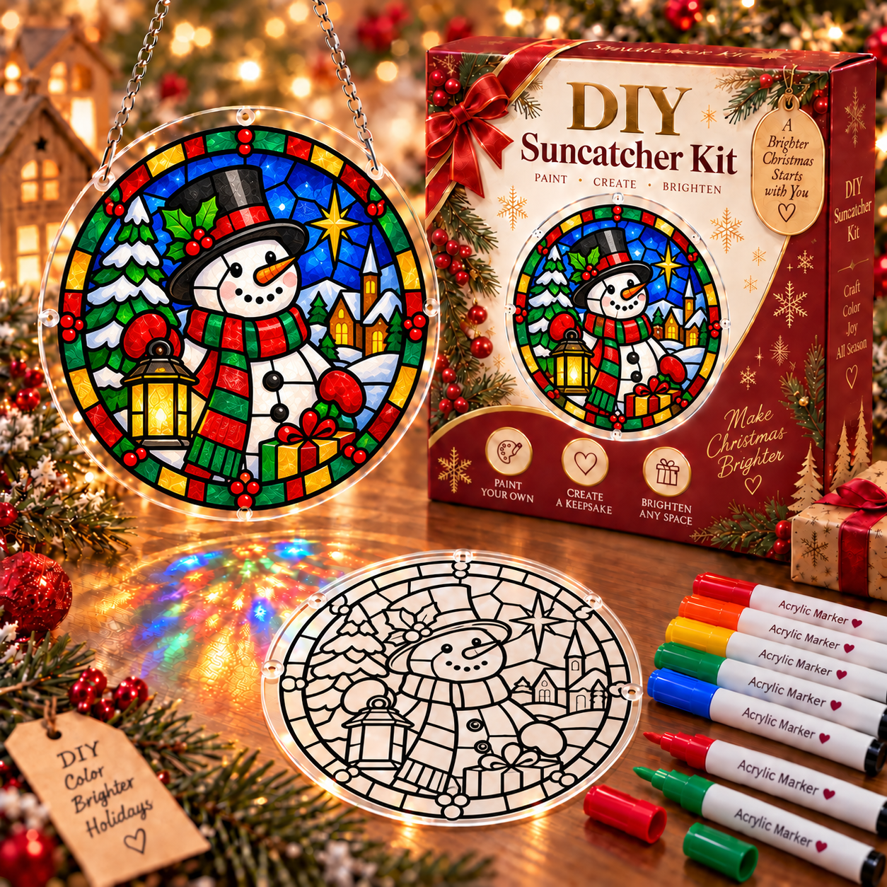 🎁LIMITED‑TIME 70% OFF! ✨DIY Sun Catcher Painting Kit – Make Colorful Art That Comes Alive in the Sun 🎨