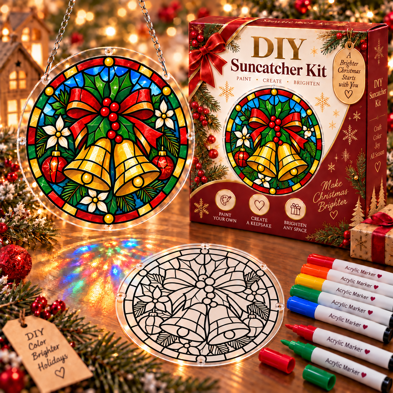 🎁LIMITED‑TIME 70% OFF! ✨DIY Sun Catcher Painting Kit – Make Colorful Art That Comes Alive in the Sun 🎨